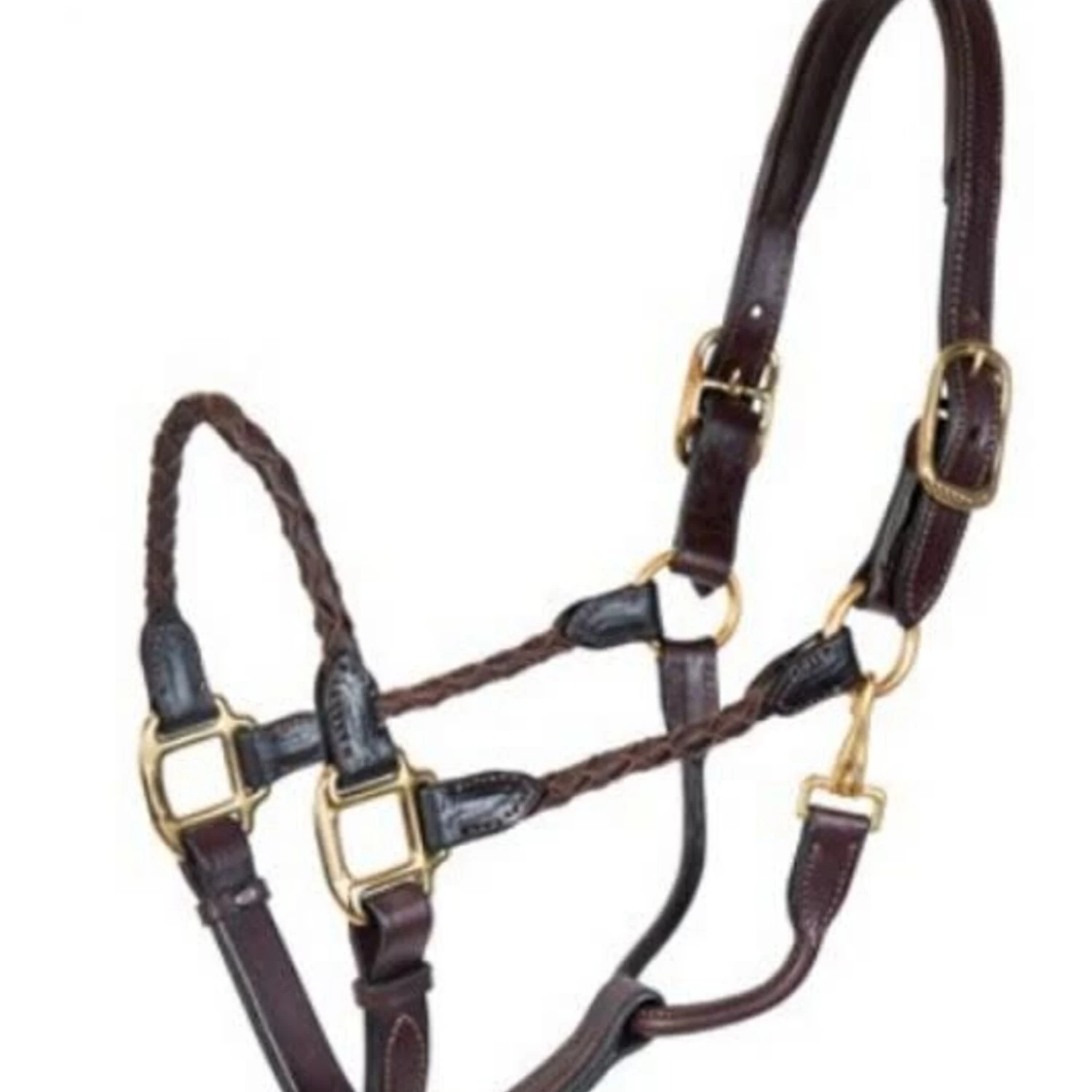 BROMONT BRAIDED LEATHER HALTER 3 BROMONT BRAIDED LEATHER HALTER