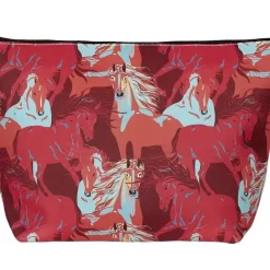Colorful Horses Cosmetic Pouch
