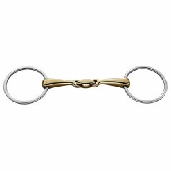 Copper Plus Double Jointed Loose Ring Snaffle - 16 Mm