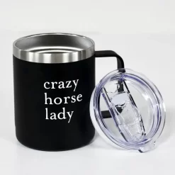 Crazy Horse Lady Mug Tumbler In Onyx -Best Equestrian Supplies crazy horse lady mug tumbler in onyx 3
