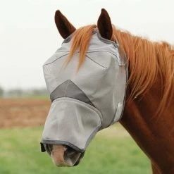 CRUSADER FLY MASK LONG NOSE -Best Equestrian Supplies crusader fly mask long nose 1