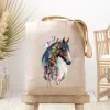 DARK HORSE DREAM CANVAS TOTE BAG -Best Equestrian Supplies dark horse dream canvas tote bag