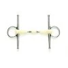 DOUBLE JOINTED FULL CHEEK BIT WITH ROLLER -Best Equestrian Supplies double jointed full cheek bit with roller