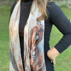 ELISE GENEST SCARF WITH FRINGE -Best Equestrian Supplies elise genest scarf with fringe 3