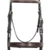 Ovation FANCY RAISED COMFORT CROWN WIDE NOSEBAND BRIDLE WITH FANCY RAISED LACED REINS -Best Equestrian Supplies fancy raised comfort crown wide noseband bridle wi