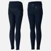 KACY KIDS DENIM WINTER FULL SEAT BREECHES -Best Equestrian Supplies kacy kids denim winter full seat breeches