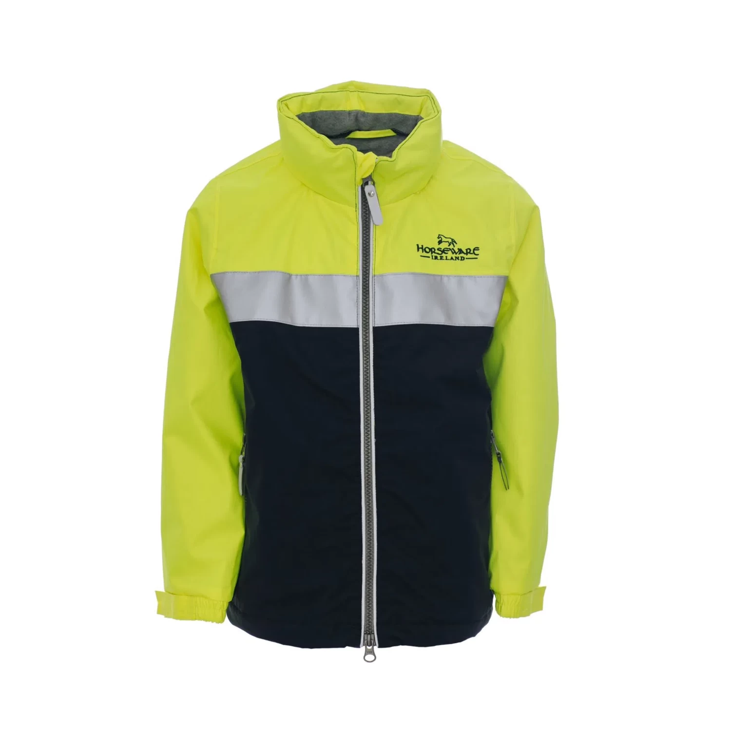 Horseware Ireland Kids' Corrib Neon Jacket - Flourescent Yellow 4 Horseware Ireland Kids' Corrib Neon Jacket - Flourescent Yellow - Image 2