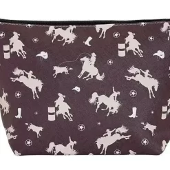 "Lila" Rodeo Large Cosmetic Pouch