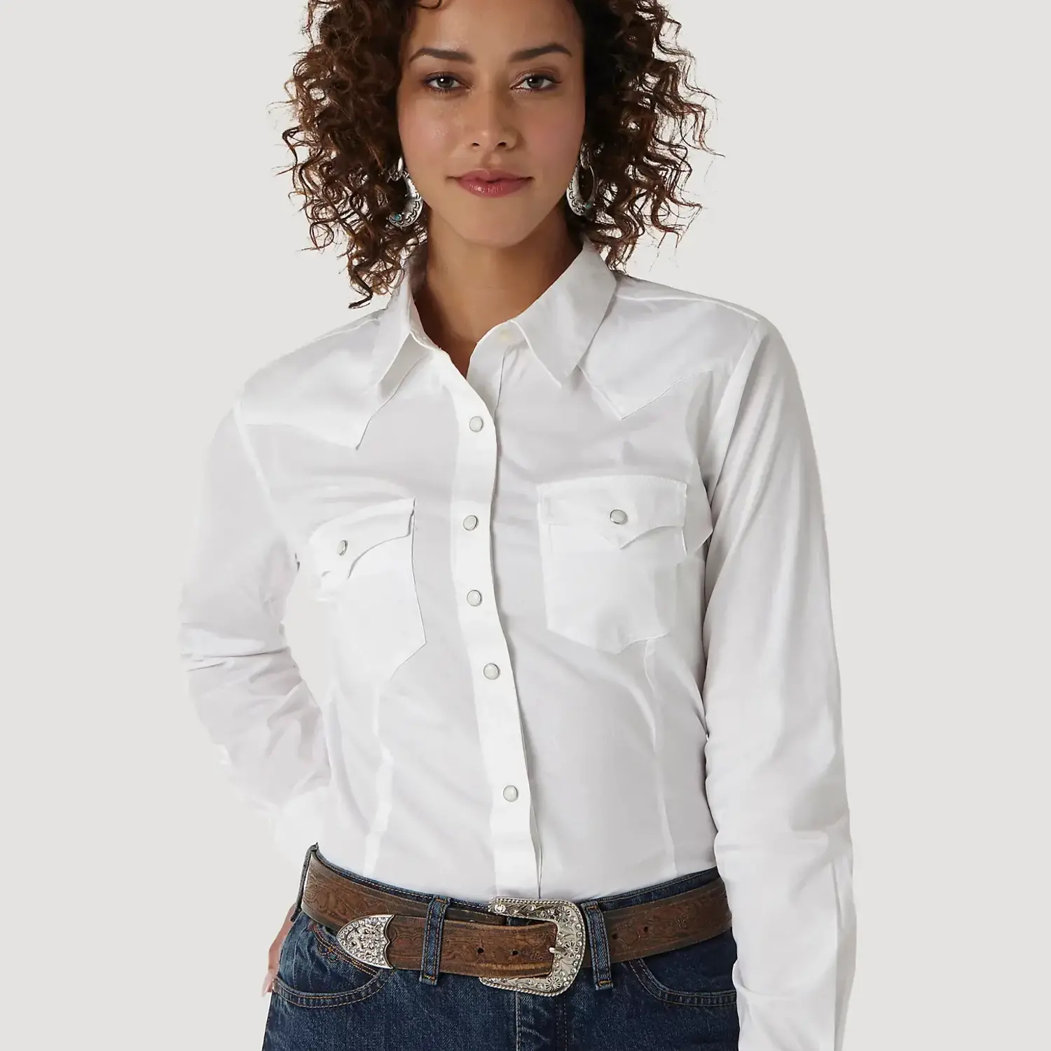 LONG SLEEVE ONE POINT FRONT AND BACK YOKES SOLID TOP 4 LONG SLEEVE ONE POINT FRONT AND BACK YOKES SOLID TOP - Image 2