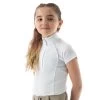 Equinavia Lotta Kids Short Sleeved Show Shirt - White 1 Equinavia Lotta Kids Short Sleeved Show Shirt - White -Best Equestrian Supplies lotta kids short sleeved show shirt white