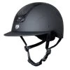 ROYAL HELMET WIDE BRIM (CARBON LEATHER TOP) -Best Equestrian Supplies royal helmet wide brim carbon leather top
